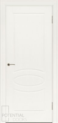 Межкомнатная дверь эмаль слоновая кость Potential doors 203 ДГ