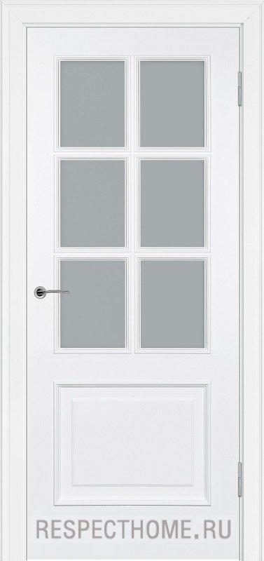 Межкомнатная дверь эмаль белая Potential doors 232.3 Стекло сатинато