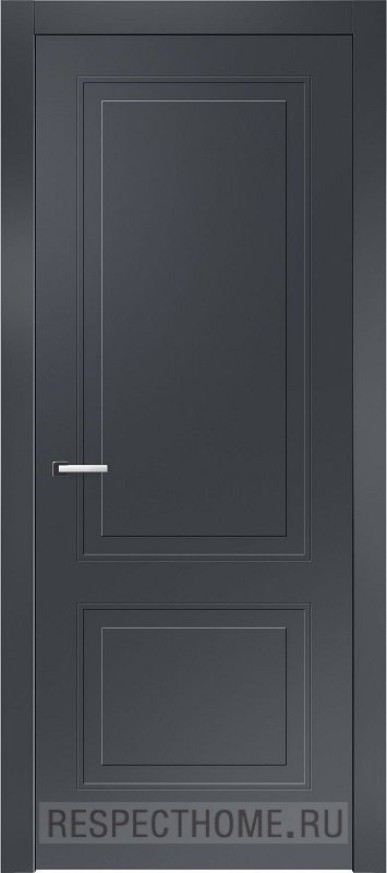 Межкомнатная дверь эмаль чёрная Potential doors 242.1 ДГ