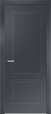 Межкомнатная дверь эмаль чёрная Potential doors 242.2 ДГ