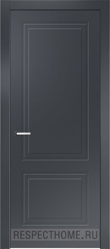 Межкомнатная дверь эмаль чёрная Potential doors 242.2 ДГ