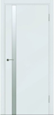 Межкомнатная дверь Potential doors Enamel Flat эмаль серая 50 стекло сатинато