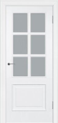 Межкомнатная дверь эмаль белая Potential doors 234.3 Стекло сатинато