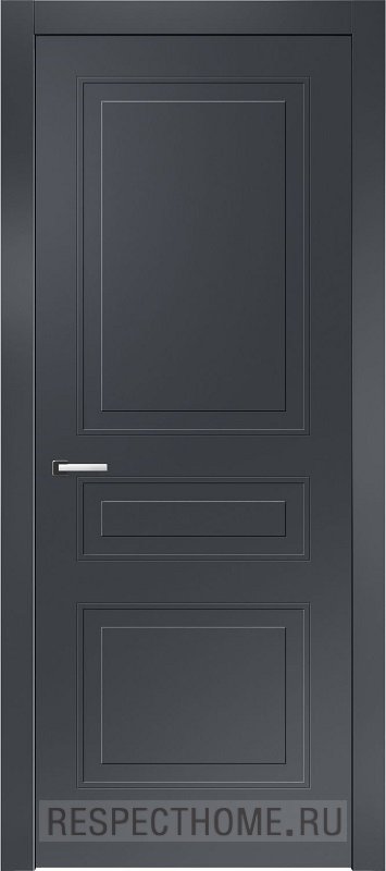 Межкомнатная дверь эмаль чёрная Potential doors 243.1 ДГ