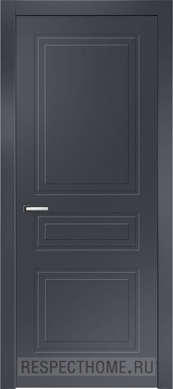 Межкомнатная дверь эмаль чёрная Potential doors 243.2 ДГ