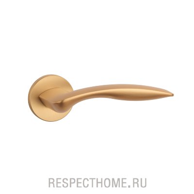 Дверная ручка Aprile Robinia R PREMIUM COLLECTION золото, золото матовое