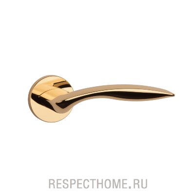 Дверная ручка Aprile Robinia R PREMIUM COLLECTION золото, золото матовое