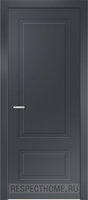 Межкомнатная дверь эмаль чёрная Potential doors 244.1 ДГ
