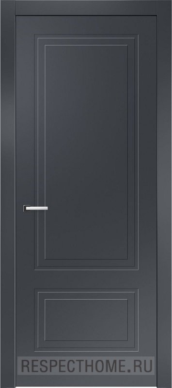 Межкомнатная дверь эмаль чёрная Potential doors 244.2 ДГ