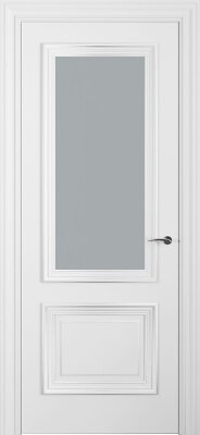 Межкомнатная дверь эмаль белая Potential doors 232.4 Стекло сатинато