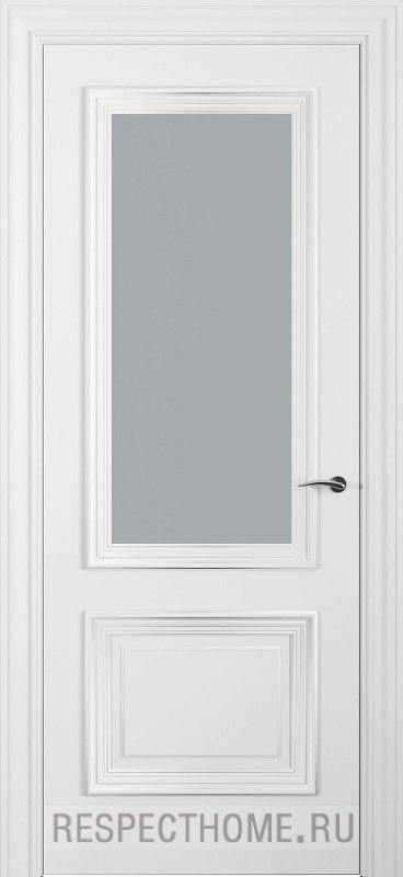 Межкомнатная дверь эмаль белая Potential doors 232.4 Стекло сатинато
