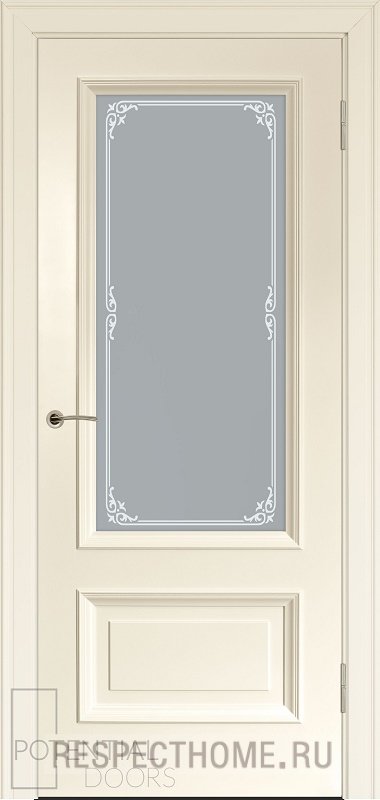 Межкомнатная дверь эмаль аворио Potential doors 234 стекло Милора
