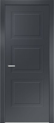 Межкомнатная дверь эмаль чёрная Potential doors 245.1 ДГ