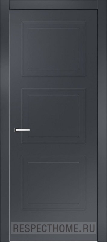 Межкомнатная дверь эмаль чёрная Potential doors 245.1 ДГ