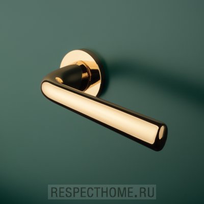 Дверная ручка Aprile Tulipa R PREMIUM COLLECTION золото, золото матовое