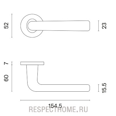 Дверная ручка Aprile Tulipa R PREMIUM COLLECTION золото, золото матовое