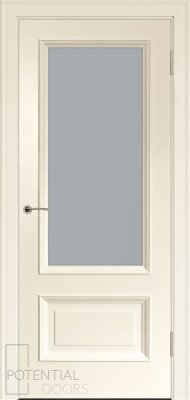Межкомнатная дверь эмаль аворио Potential doors 234 стекло Сатинато