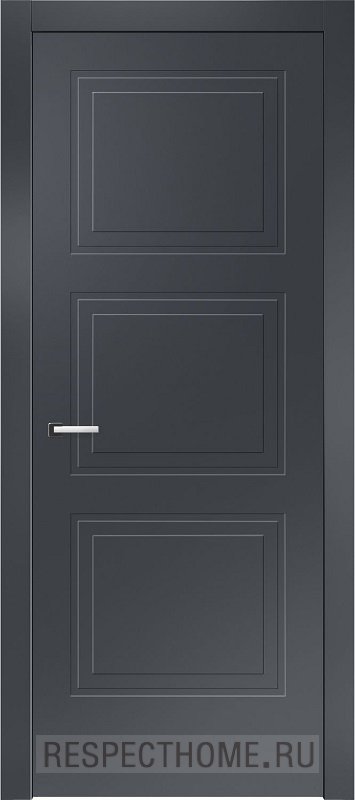 Межкомнатная дверь эмаль чёрная Potential doors 245.2 ДГ