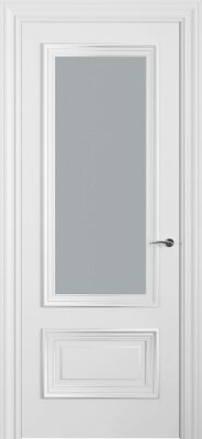 Межкомнатная дверь эмаль белая Potential doors 234.4 Стекло сатинато