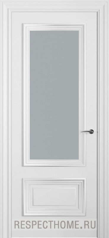 Межкомнатная дверь эмаль белая Potential doors 234.4 Стекло сатинато