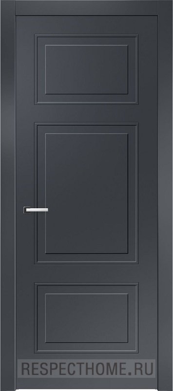 Межкомнатная дверь эмаль чёрная Potential doors 246.1 ДГ