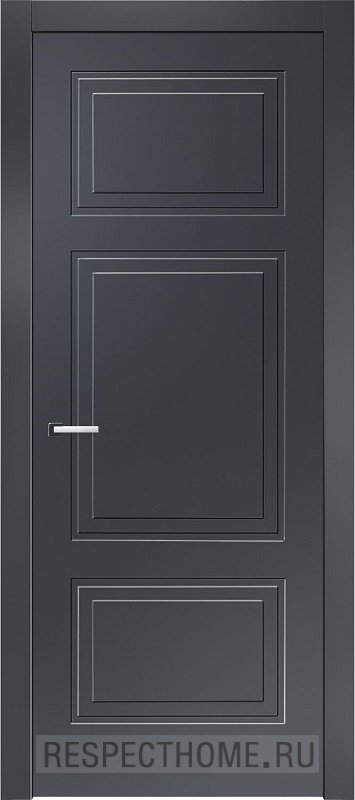 Межкомнатная дверь эмаль чёрная Potential doors 246.2 ДГ