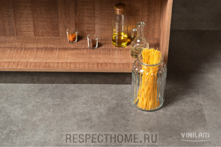 Клеевая кварц-виниловая плитка VINILAM Сланцевый черный 2,5х475х950 (4,513м2)