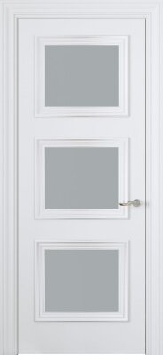 Межкомнатная дверь эмаль белая Potential doors 235.4 Стекло сатинато