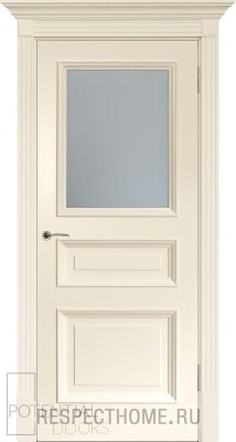 Межкомнатная дверь эмаль аворио Potential doors 233 стекло Сатинато