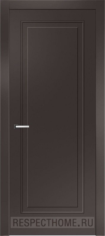 Межкомнатная дверь эмаль горький шоколад Potential doors 241.1 ДГ