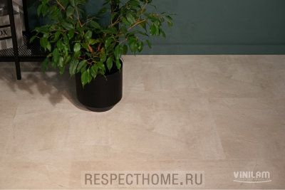Замковая кварц-виниловая плитка VINILAM Бетон Белый 6х470х940 (2,209м2)