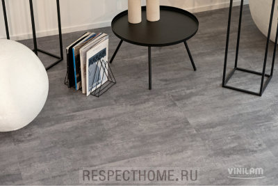 Замковая кварц-виниловая плитка VINILAM Цемент Серый 6х470х940 (2,209м2)