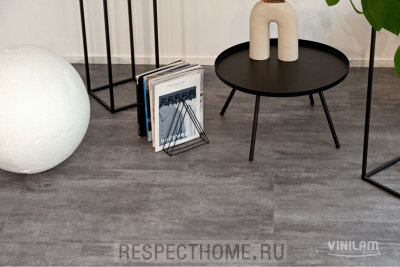 Замковая кварц-виниловая плитка VINILAM Цемент Серый 6х470х940 (2,209м2)