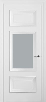 Межкомнатная дверь эмаль белая Potential doors 236.4 Стекло сатинато