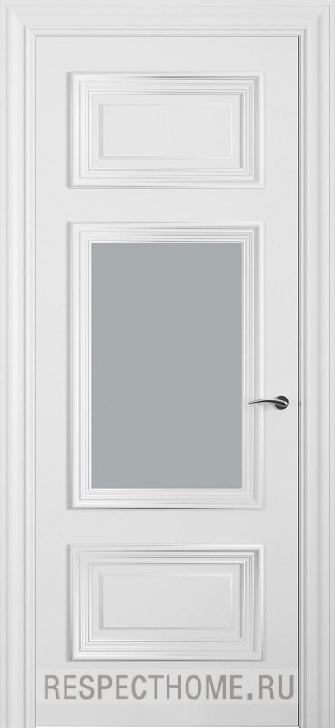 Межкомнатная дверь эмаль белая Potential doors 236.4 Стекло сатинато