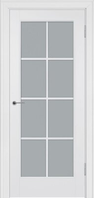 Межкомнатная дверь эмаль белая Potential doors 221.1 Стекло сатинато