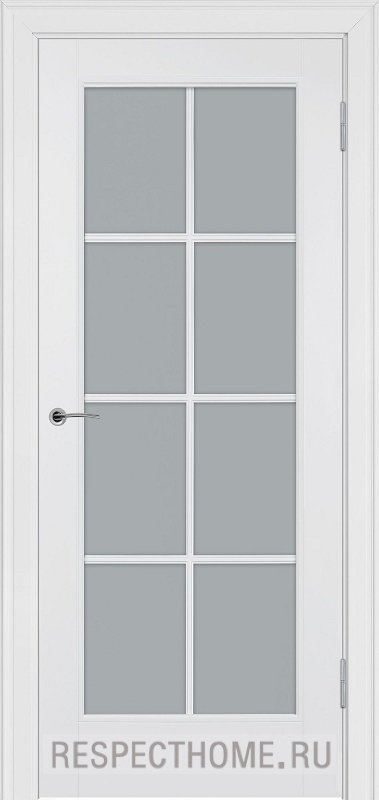 Межкомнатная дверь эмаль белая Potential doors 221.1 Стекло сатинато