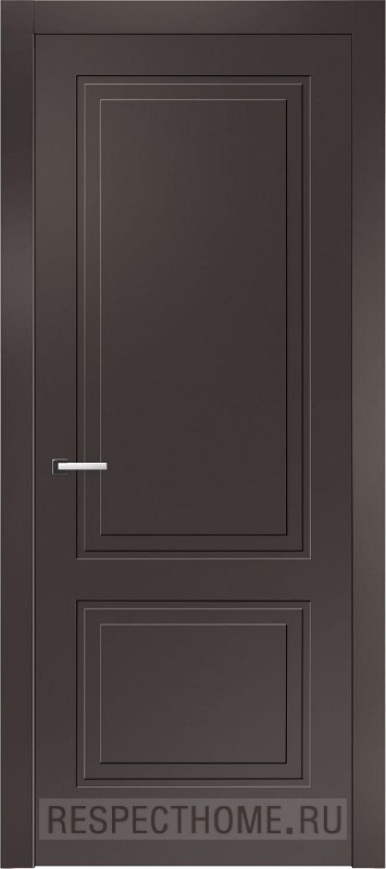 Межкомнатная дверь эмаль горький шоколад Potential doors 242.2 ДГ