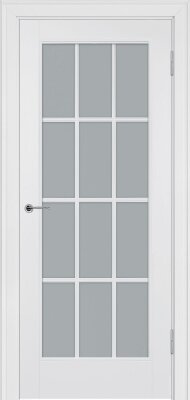Межкомнатная дверь эмаль белая Potential doors 221.2 Стекло сатинато