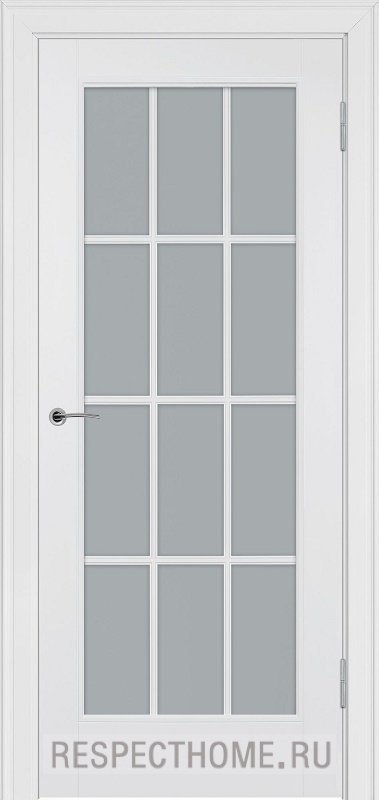 Межкомнатная дверь эмаль белая Potential doors 221.2 Стекло сатинато
