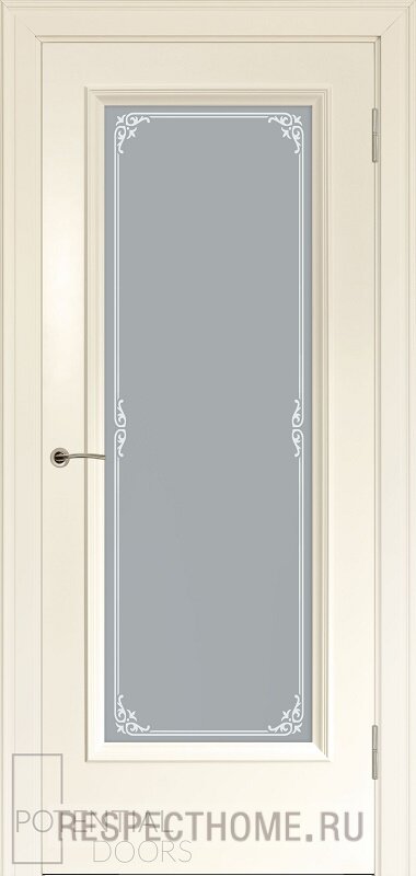 Межкомнатная дверь эмаль аворио Potential doors 231 стекло Милора