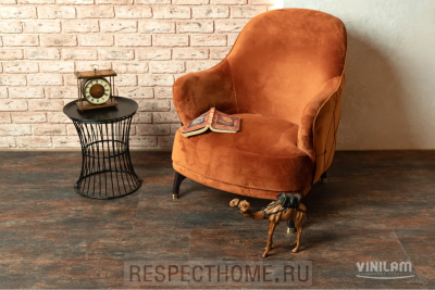 Клеевая кварц-виниловая плитка VINILAM Керамическая сталь 2,5х475х950 (4,513м2)