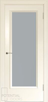 Межкомнатная дверь эмаль аворио Potential doors 231 стекло Сатинато