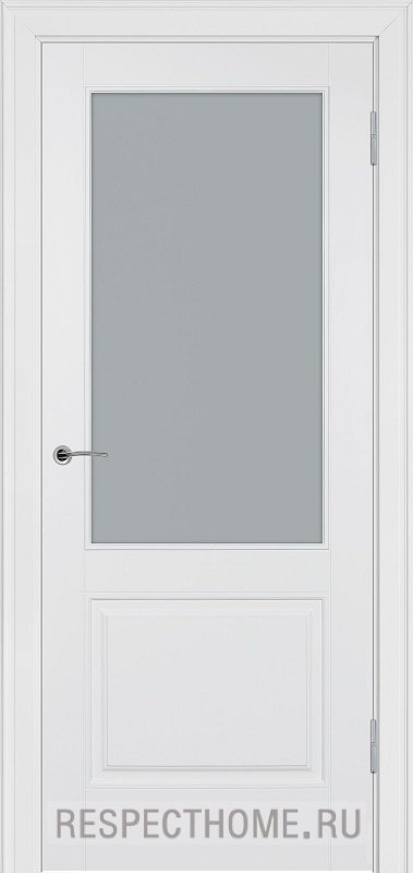 Межкомнатная дверь эмаль белая Potential doors 222 Стекло сатинато