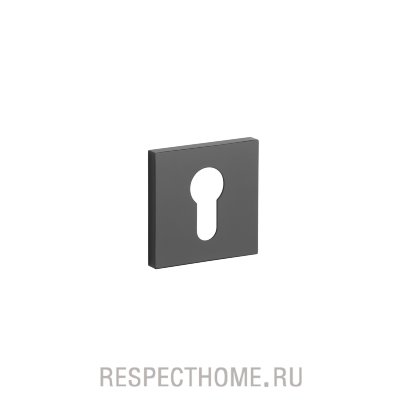 Накладка квадратная под цилиндр PZ APRILE COMFORT COLLECTION хром матовый, черный