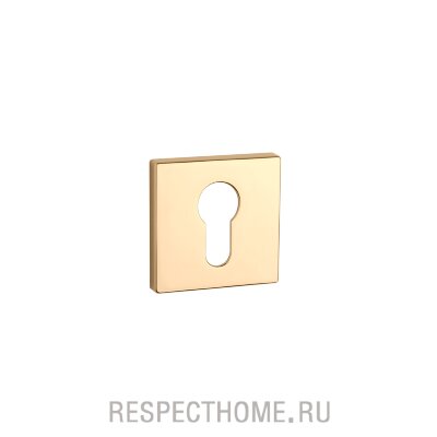 Накладка квадратная под цилиндр PZ APRILE COMFORT COLLECTION золото, белый