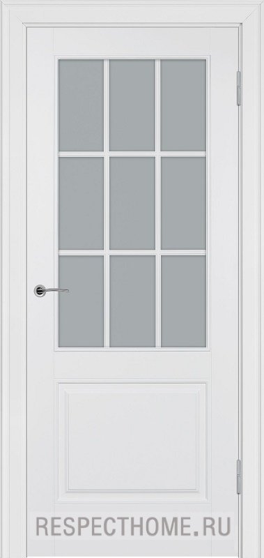 Межкомнатная дверь эмаль белая Potential doors 222.2 Стекло сатинато