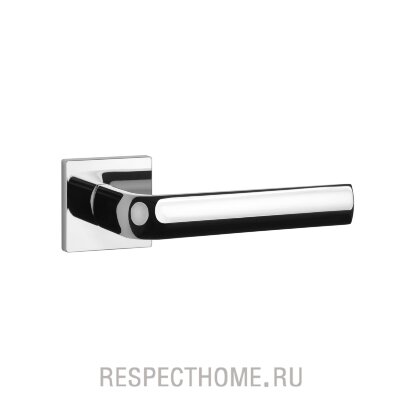 Дверная ручка Aprile Mela Q PREMIUM COLLECTION хром полированный, хром матовый, черный