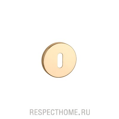 Накладка круглая под ключ OB APRILE, PREMIUM COLLECTION золото, золото матовое, белый
