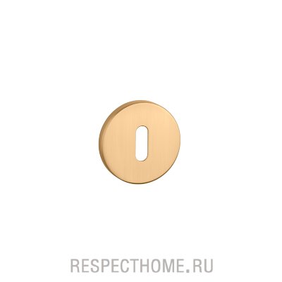 Накладка круглая под ключ OB APRILE, PREMIUM COLLECTION золото, золото матовое, белый